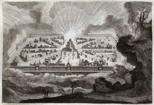 ロイアモント・バイブル 新約聖書新しいエルサレム天使は聖ヨハネに新しいエルサレムを示す。1811年のイラスト。 作： Unknown artist
