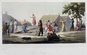 ロシアのダンスと遊び。フェラーリオによる「古今東西の衣装」1819-1820では