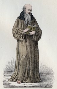 SAINT BONAVENTURE (1221-1274) Italian Franciscan cardinal, theologian and philosopher - Portrait of Saint Bonaventure (Giovanni da Fidanza or Bonaventura de Bagnorea, circa 1220-1274), theologian, Doctor of the Church (Seraphic Doctor).19のエングレーヴィング 作： Unknown artist