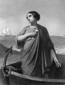Saint Paule.Roman Patrician (347 to 404) - "The Holy Women "にて。1852. 作： Unknown artist
