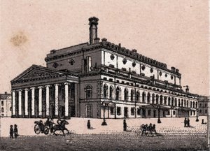 ロシア・サンクトペテルブルク：「世界図説168景」のサンクトペテルブルクの大劇場の風景 Undated (19世紀後半) 作： Unknown artist