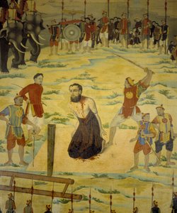 サン・ピエール・デュムラン・ボリー、1838年にトンキンのドンホイに殉じた人物。19世紀の匿名の絵画。