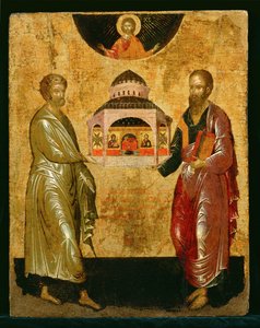 聖ペトロとパウロ、教会を神に捧げる 作： Unknown Artist