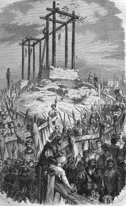 1527年に絞首刑になったサンブランカイが死んだ。 作： Unknown artist
