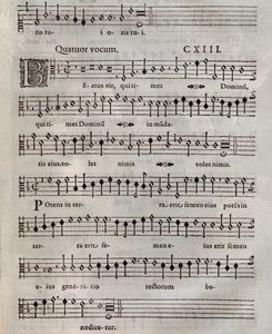 Roland de LassusのPsalmi Poenitentialesの楽譜（1604年）。 作： Unknown artist