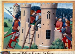 ヒールによるシャトー・ガイヤール（Chateau Gaillard）の包囲とバルバザンの解放 作： Unknown artist