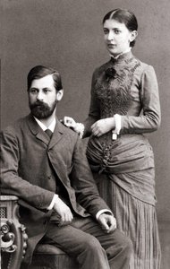 ジークムント・フロイトと妻のバーネイズ・マーサは1885年6月。 作： Unknown artist
