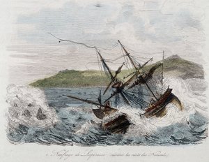 ラペルーズ伯爵ジャン・フランソワ・ガラップの船の沈没（Jean Francois Laperouse 作： Unknown artist