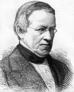 チャールズ・ウィートストン卿（1802-1875）、英国の物理学者、1838年にステレオスコープを発明 作： Unknown artist