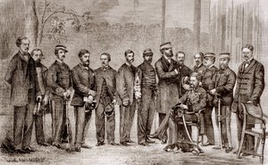 1856年から1860年まで続いた第二次アヘン戦争のイギリス軍人とその部下であるSir James Hope Grant（1808-1875）。