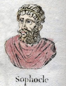 ソフォクレス（紀元前496年～406年）、ギリシャの悲劇詩人。 作： Unknown artist