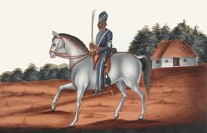 ソワール、マドラス騎兵隊、1835年頃 作： Unknown