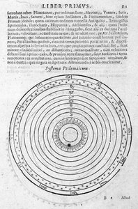 Ptolemyのシステム - Andréa Argoliの「Ephemeride 1630-1680」にて 作： Unknown artist