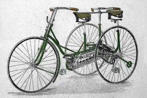 タンデム三輪車モデル。
