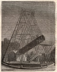 ウィリアム・ハーシェル（Friedrich Wilhelm Herschel）の望遠鏡 作： Unknown artist