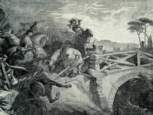 1503年12月29日、第三次イタリア戦争におけるフランスとスペインのガリリャーノ（ガレリャーノ）の戦い。エル・グラン・カピタンと呼ばれたゴンサロ・フェルナンデス・デ・コルドバ（Gonzalo Fernandez De Cordoba 作： Unknown artist