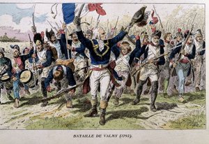 ヴァルミーの戦い（1792年） - エッチング、19世紀後半 作： Unknown artist