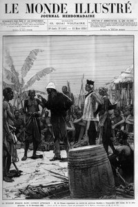 西アフリカのブラッツァ・ミッションPietro Paolo Savorgnan di BrazzaまたはPierre Paul Francois Camille Savorgnan de Brazza（1852-1905）は、12月14日、フランスヴィル（ガボン）に向けてバテケスの輸送船団を組織する
