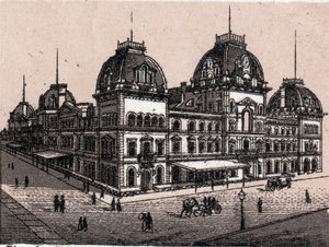世界図説168景」に掲載されたアメリカ・ニューヨークのセントラル・デポ Undated (19世紀後半) 作： Unknown artist