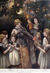 貧しい子供たちのクリスマスツリー、ロンドン、19世紀後半 作： Unknown artist