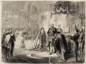1861年にケーニヒスベルクで行われた国王ウィリアム1世の戴冠式 - 城内教会ケーニヒスベルクで行われたプロイセン王と王妃の戴冠式 - プロイセンのウィリアム1世 - 1861年