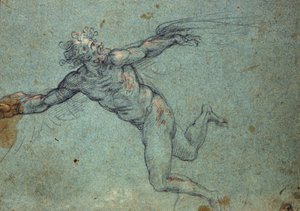 The Fall of icarus - "The Fall of Icarus" 17世紀のドローイング 作： Unknown artist