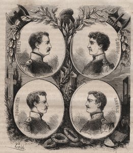 ラ・ロシェルの4人のセルジェント（ジャン・フランソワ・ボリーズ（1795-1822）、ジャン・ジョセフ・ポミエ（1796-1822）、マリウス・クロード・ラウルクス（1797-1822））とシャルル・グーバン（1798-1822）は、王政転覆を企てたとして維新後に告発され、1822年にはギロチンが行われました。