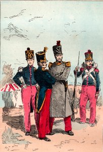 1830年から1848年までのルイ・フィリップ治世下のフランス軍 - ライン - 「Histoire de dix ans: 1830-1840」に掲載された1882年のエングレーヴィング ルイ＝ブラン（1811-1882) 作： Unknown artist