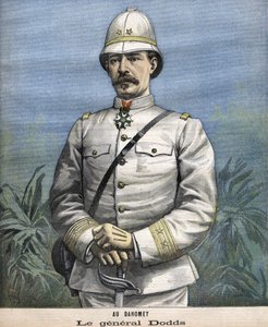 1892年、ベナン（ダホメー）でのフランス人将軍アルフレッド・アメデ・ドッズ（1842-1922年 作： Unknown artist