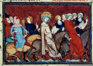 フランス王ルイ9世（サン・ルイ）（1214-1270）は、サン・パスのウィリアムが書いた「サン・ルイの人生と奇跡」という写本から、馬が自分の時間をミニチュアのチャプレンに伝えたという。