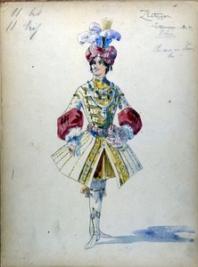スペードの女」。ピョートル・イリイチ・チャイコフスキー（またはチャイコフスキー）が1890年に作曲したオペラ。 作： Unknown artist