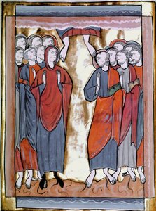 ミニチュア昇天図 「Liber Psalmorum um um calendar」または「Psaltier à l