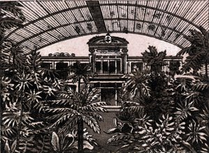 The World Illustrates 168 Views」に掲載されたドイツ・フランクフルトのパームガーデン Undated (19世紀後半) 作： Unknown artist