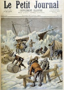 ウェルマンの極地遠征。氷上のキャンプ、"The Petity Journal", 27/08/1894 作： Unknown artist