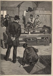 ツアーの芸術：ブランシャールの塔。Adolphe BITARDの "Les arts et metiers illustres "に掲載された1885年の版画。