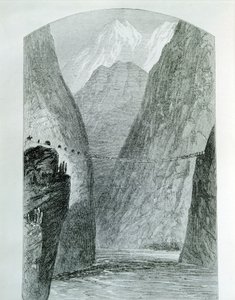 Silta Apurimac-joen yli, kaiverrus. Peru 作： Unknown artist