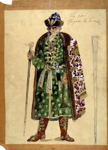 アレクサンダー・ボロディン（1833〜1887）のオペラ「イーゴリ公」の王様のキャラクター。 作： Unknown artist