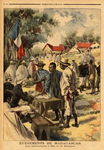レユニオン島のコイル。1889年に制定された法律は、軍事的観点から植民地の住民を大都市の徴兵制と同等にするというもので、創設以来初めて、戦う部隊を強化するために適用された。
