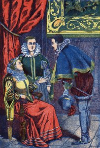 踊っているところ。フランスの作家シャルル・ペロー（1628-1703）の物語「シンデレラ」の匿名イラスト。イメージ：Marcel Vagne、Jarville Nancy、年代不詳（19世紀後半）。