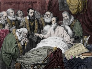 ジャン・カルヴァン（1509年～1564年）の死。 作： Unknown artist