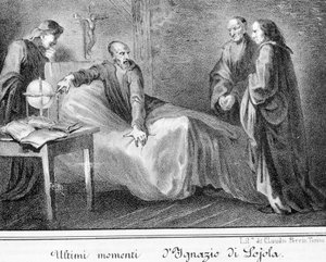 イエズス会の創設者である聖イグナティウス・ロヨラ（1491～1556）の死。 作： Unknown artist