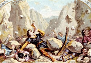 シャルルマーニュの甥である騎士ローランがロンセスヴォーの戦いで死んだのは778年のこと。 作： Unknown artist