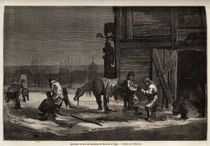 モスクワ郊外にあるフェラン・マレシャル。アンリエが1851年から54年にかけてロシアのバルト地方を旅行した際に描いたもの。エドゥアール・シャルトン編集の「世界旅行」に掲載された版画 作： Unknown artist