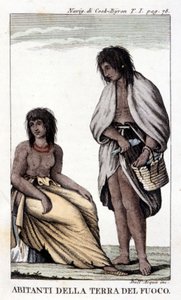 ティエラ・デル・フエゴ（チリ）の住民たち。