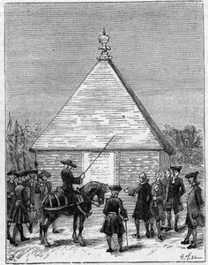 18世紀のエクアドルの度量衡：1736年にLa Condamineが建設したペルーのCarabourouのピラミッド。1891年2月28日の「La Nature: revue des sciences et de leurs applications aux arts et a l