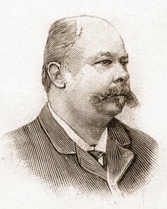 1895年のアカデミー・フランセーズのメンバー：フランスの劇作家Henri (Henry) Meilhac (1831-1897)の肖像。 作： Unknown artist