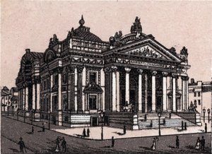ベルギーのブリュッセルにある新しい証券取引所（「世界図説168景」より） 未撮影（19世紀末