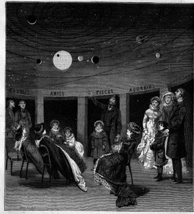 イタリアの天文学者、N.ペリーニの惑星。1880年6月12日付の「La Nature: revue des sciences et de leurs applications aux arts et a l