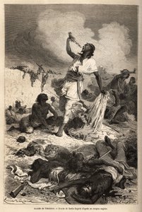 エチオピアの皇帝テオドロス2世（テウォドロス）（1818～1868年頃）が4月13日に自殺したこと。 作： Unknown artist