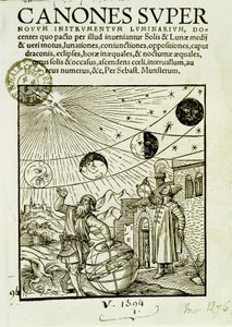 天文学者が観測した太陽と月の動き - 書籍 "Super Canones "の扉絵